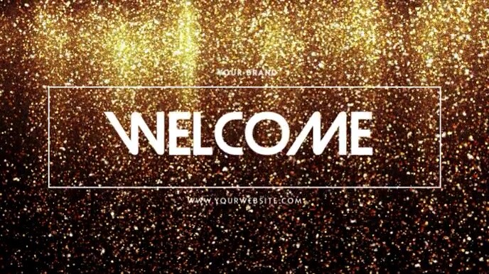 ZOOM VIRTUAL BACKGROUND | WELCOME VIDEO Præsentation (16:9) template